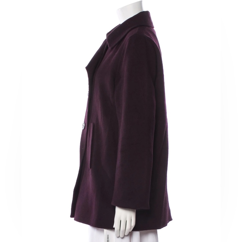 Vince Wool Peacoat Blazer Jacket Purple Women’s Size Large Pristine Condition - Picture 3 of 10